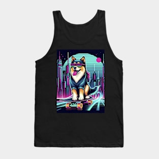 Dog Skateboarding Tank Top